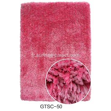 Tapis Shaggy soie élastique & épais